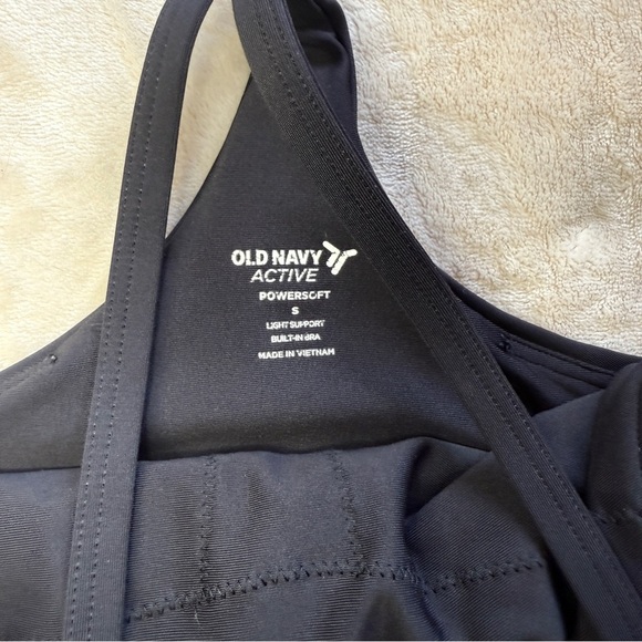 Old Navy Powersoft black longline racerback bra Size Small - Picture 3 of 5